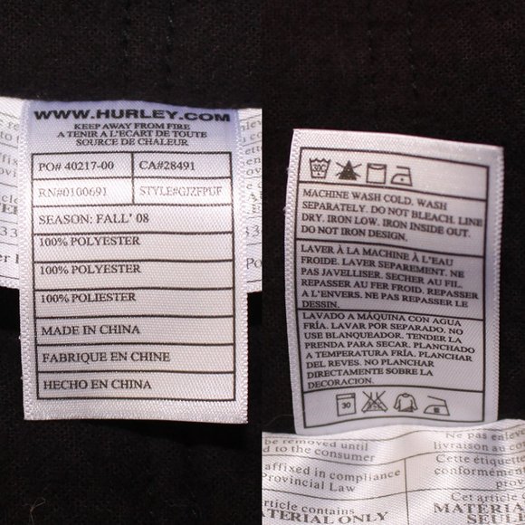 Hurley red plaid reversible sleeveless jacket - Picture 9 of 9